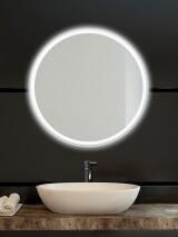Zrcadlo kruh kulaté ⌀ 80 cm LED podsvícení okraj MOONLIGHT RONDE
